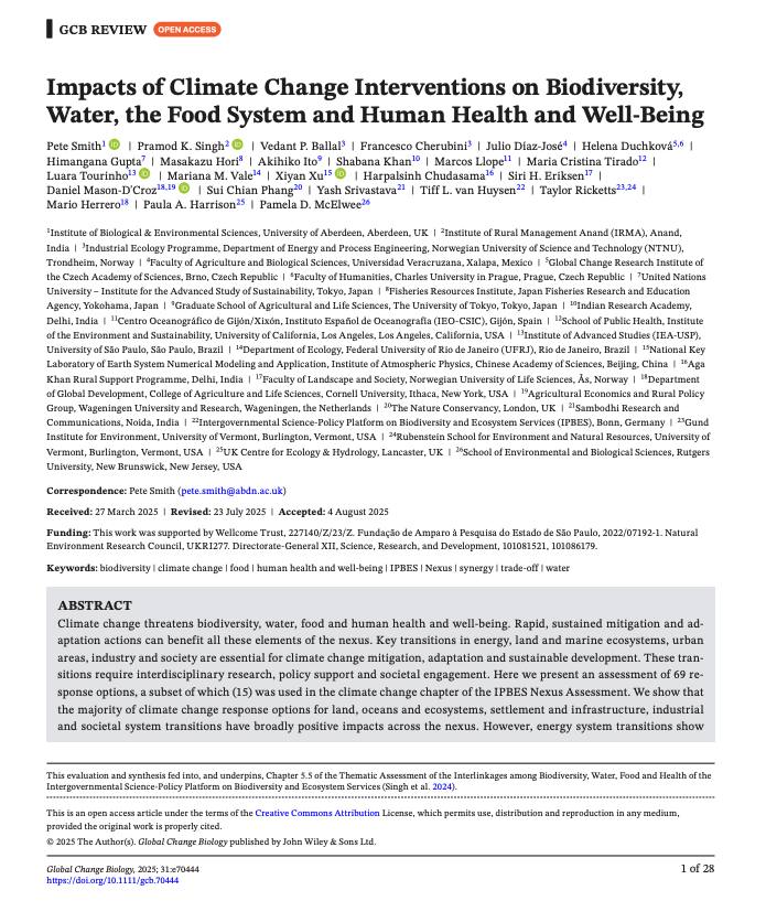 Impacts of Climate Change Interventions cover